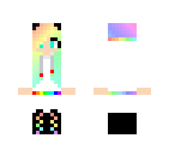 Ombre Rainbow Girl