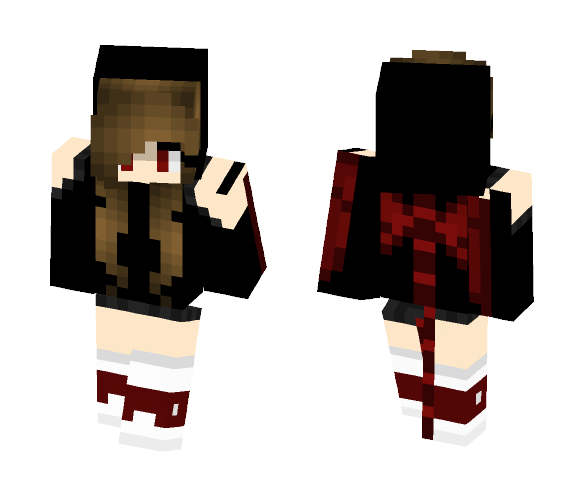 Red Dragon Girl - Girl Minecraft Skins - image 1