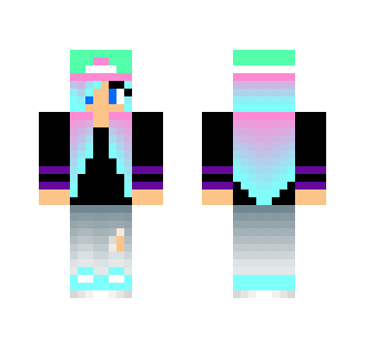 Ombre Enderman Hoodie Girl