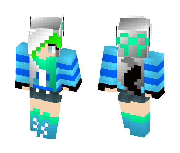 Download Free Popular Werewolf Girl Skin for Minecraft image 1 Popular Werewolf Girl - Girl Minecraft Skins - image 1