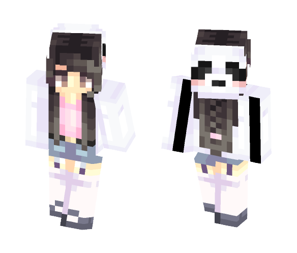 Panda Bears Lol - Female Minecraft Skins - image 1