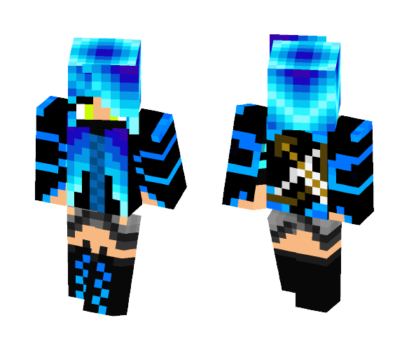 Download Free Blue Owl Asassin Girl Skin for Minecraft image 1 Blue Owl Asassin Girl - Girl Minecraft Skins - image 1