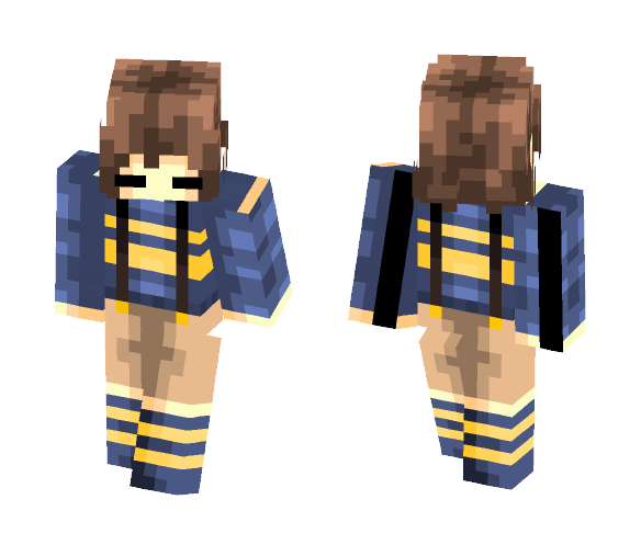 Outertale Frisk - Female Minecraft Skins - image 1