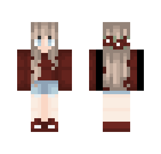 red sweater girl