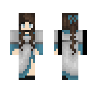 Blue Medieval Girl - Girl Minecraft Skins - image 2