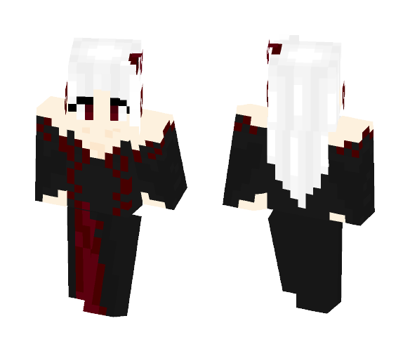 Black dress (old) - Female Minecraft Skins - image 1