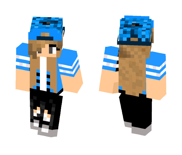 Blue Tomboy - Female Minecraft Skins - image 1