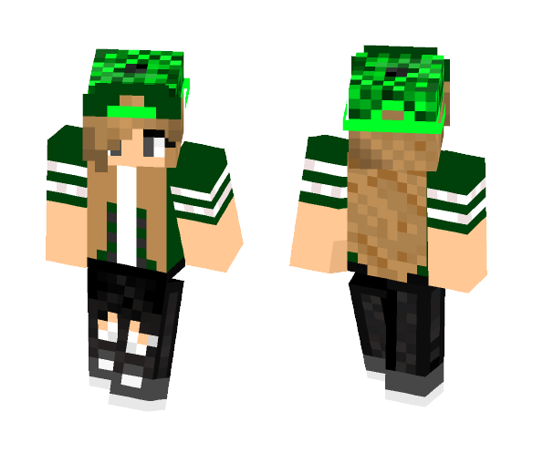 Green Tomboy - Female Minecraft Skins - image 1