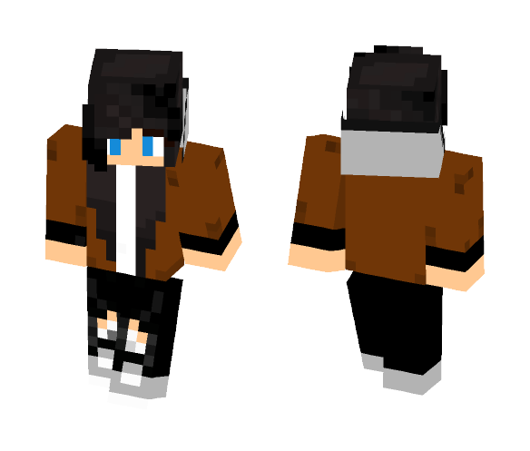Download Free Girl With Black Hair Skin for Minecraft image 1 Girl With Black Hair - Color Haired Girls Minecraft Skins - image 1