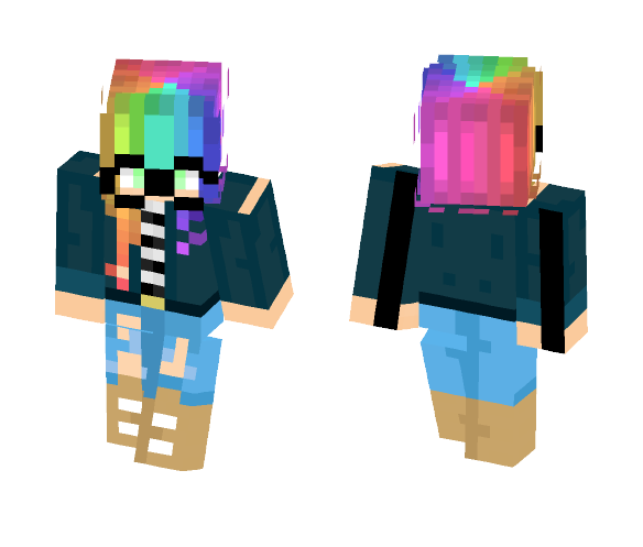 Rainbows-My Friend Jen x3 - Female Minecraft Skins - image 1