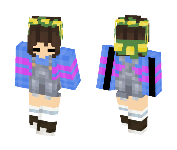 Overalls Frisk - Interchangeable Minecraft Skins - image 1