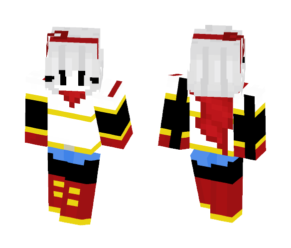 Gendertale Papyrus - Female Minecraft Skins - image 1