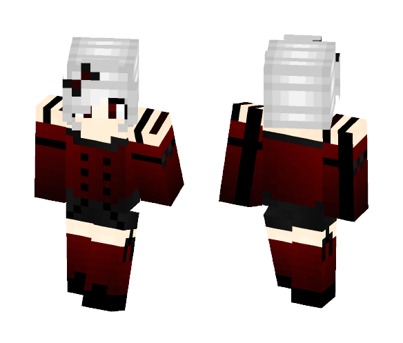 Download Free Goth Girl Skin for Minecraft image 1 Goth Girl - Girl Minecraft Skins - image 1