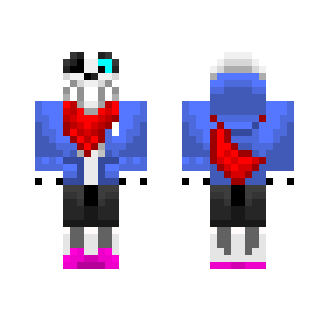 Genocide Route Sans - Male Minecraft Skins - image 2