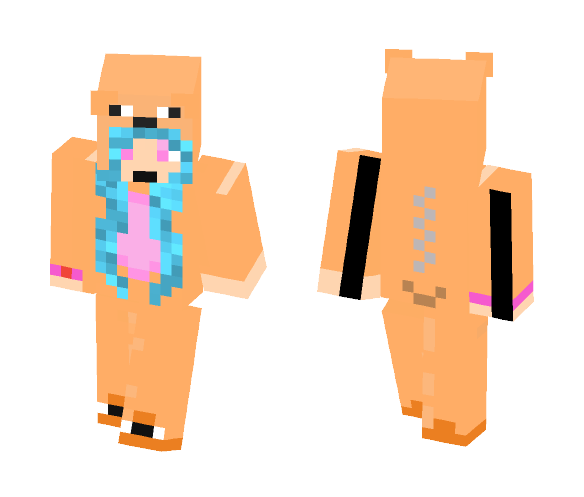 Download Free Bear Girl 2.0 Skin for Minecraft image 1 Bear Girl 2.0 - Girl Minecraft Skins - image 1