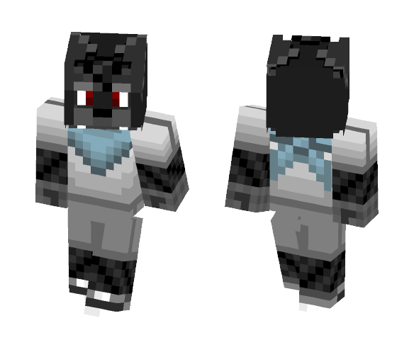 Clothed Wolf Adventurer (Black Fur) - Male Minecraft Skins - image 1