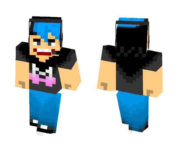Markiplier (Blue Hair) - Male Minecraft Skins - image 1