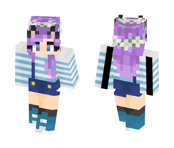 Lavender Flowers - Female Minecraft Skins - image 1