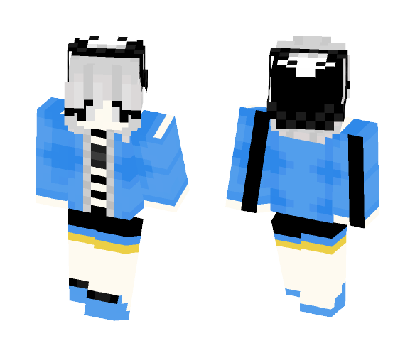 GenderTale Sans - Female Minecraft Skins - image 1