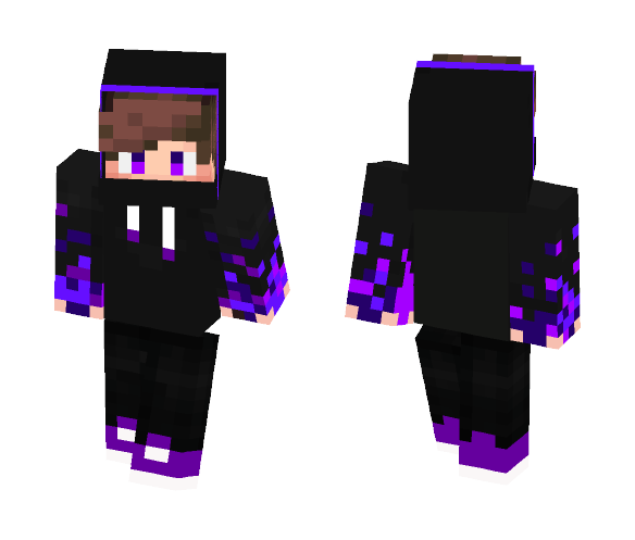 Purple fire boy - Boy Minecraft Skins - image 1
