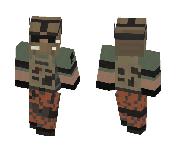 Black Ops II Mercs SMG - Male Minecraft Skins - image 1