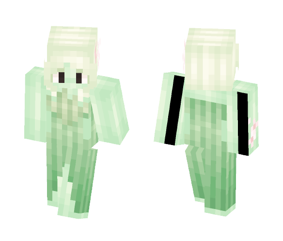 Download Free ⊰ Lilypad Pond Girl ⊱ Skin for Minecraft image 1 ⊰ Lilypad Pond Girl ⊱ - Girl Minecraft Skins - image 1