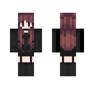 Fire Goth Girl - Girl Minecraft Skins - image 2