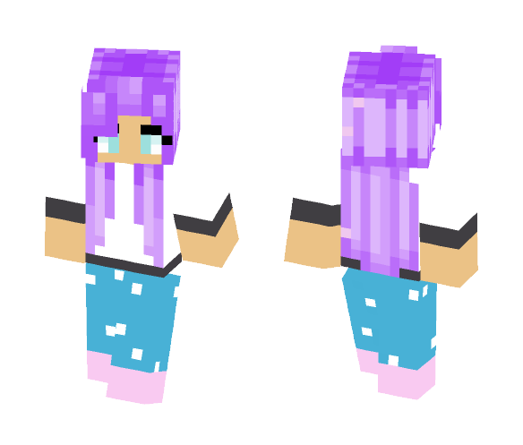 Download Free Claire's Pajama Skin Skin for Minecraft image 1 Claire's Pajama Skin - Female Minecraft Skins - image 1