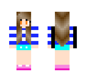 Girl with striped shirt