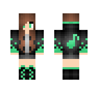Music Hoodie Girl (Green)