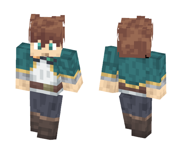 Download Free Satou Kazuma KonoSuba 4 Wide Arms Skin for Minecraft image 1 Satou Kazuma KonoSuba 4 Wide Arms - Male Minecraft Skins - image 1