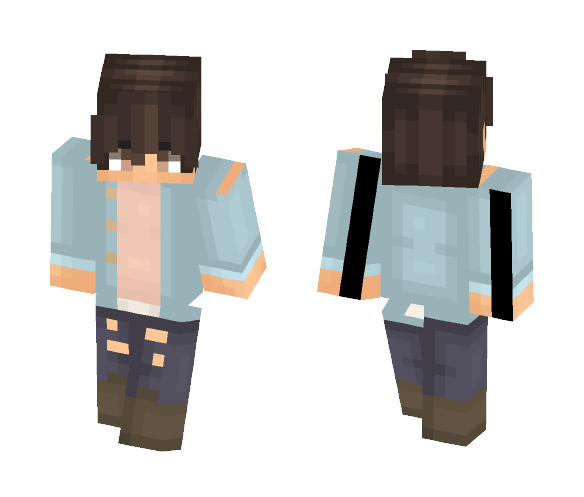 Download Free denim // female in desc Skin for Minecraft image 1 denim // female in desc - Male Minecraft Skins - image 1