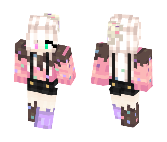 Download Free Ice Cream Girl :P ~By Kyo -OwO- Skin for Minecraft image 1 Ice Cream Girl :P ~By Kyo -OwO- - Girl Minecraft Skins - image 1