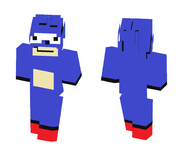 Sanik - Gotta Go Fast - Male Minecraft Skins - image 1