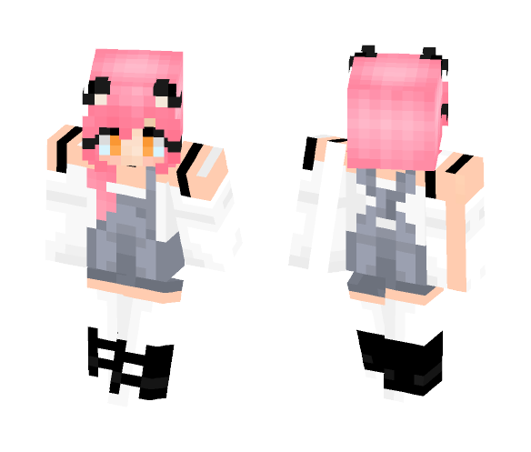 Kawaii~Chan w/ Over Alls UPDATE - Kawaii Minecraft Skins - image 1