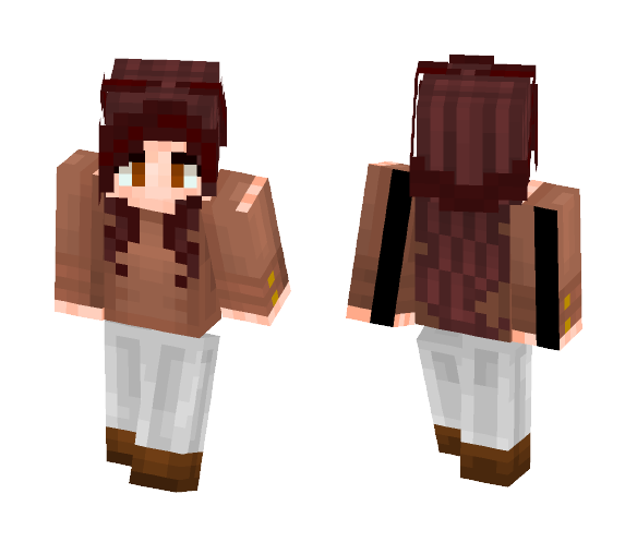 Gentle Brown Pine - Female Minecraft Skins - image 1