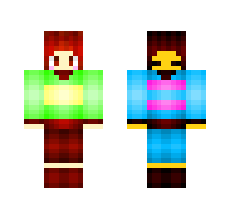 Chara and Frisk - Interchangeable Minecraft Skins - image 2