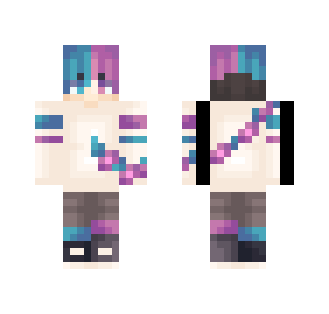 lilac with the blue hair