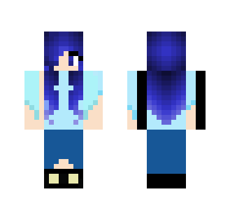 Blue Chillaxed Girl