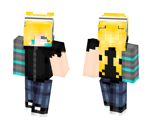 Download Free Cyborg Girl Skin for Minecraft image 1 Cyborg Girl - Girl Minecraft Skins - image 1
