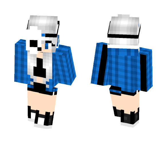 Download Free Skeleton mask Sans girl Skin for Minecraft image 1 Skeleton mask Sans girl - Girl Minecraft Skins - image 1