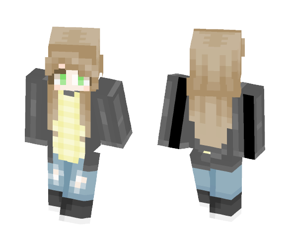 Black n' Yellow ;; - Female Minecraft Skins - image 1