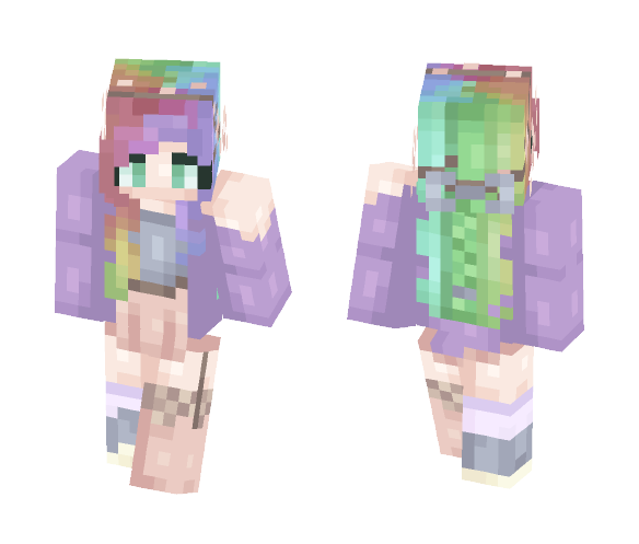 Kaleidoscope Hair - Female Minecraft Skins - image 1