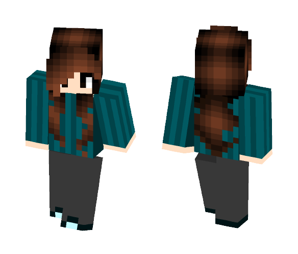 Teal Sweater - Female Minecraft Skins - image 1