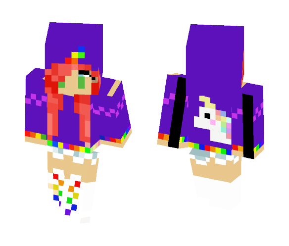 Download Free Unicorn girl Skin for Minecraft image 1 Unicorn girl - Girl Minecraft Skins - image 1