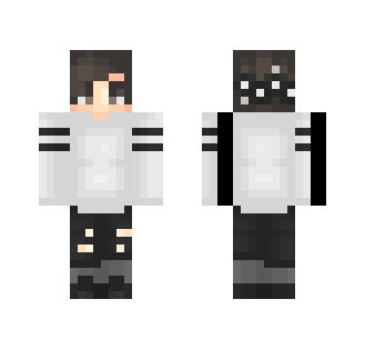 b&w - Male Minecraft Skins - image 2