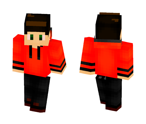 Minecraft orange Teen - Male Minecraft Skins - image 1