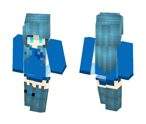 An UnderTale OC named Ajax - Female Minecraft Skins - image 1
