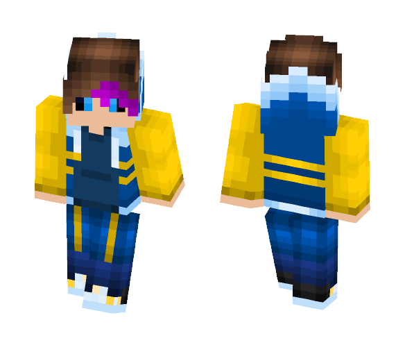 Phantom OuterTales Sans - Male Minecraft Skins - image 1
