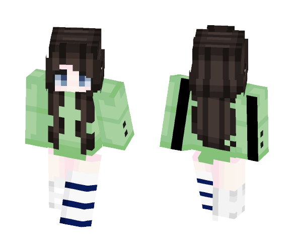 Download Free Edit Of: First Skin! | Imqginatixns Skin for Minecraft image 1 Edit Of: First Skin! | Imqginatixns - Female Minecraft Skins - image 1
